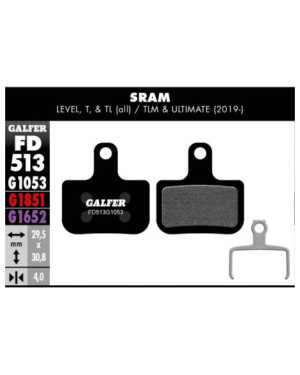 MTB BRAKE PAD SRAM LEVEL, T, TL - FD513G