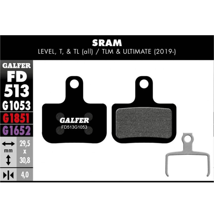 MTB BRAKE PAD SRAM LEVEL, T, TL - FD513G