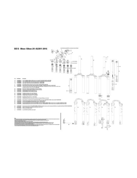 RS REC KIT RETENES GUARDAPOLVOS 32MM SID REBA XX RL `17  SIN