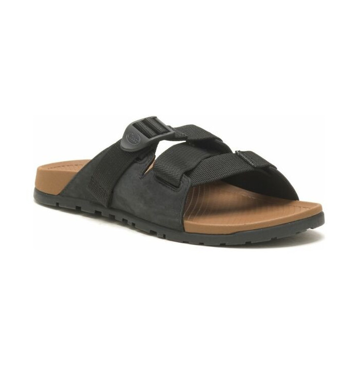 LOWDOWN LEATHER SLIDE