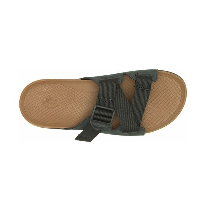 LOWDOWN LEATHER SLIDE