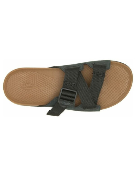 LOWDOWN LEATHER SLIDE