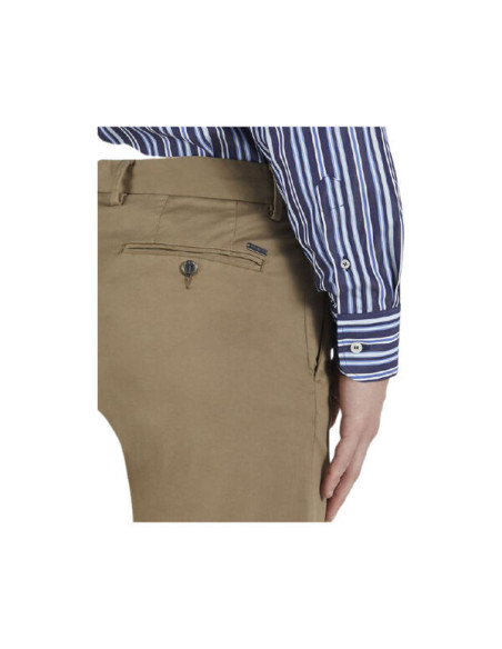 STRETCH SILK AND COTTON BERMUDA