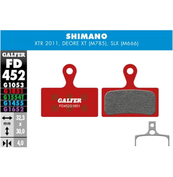 MTB BRAKE PAD SHIMANO XTR 2019 (2P.) - FD496G