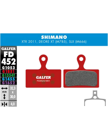 MTB BRAKE PAD SHIMANO XTR 2019 (2P.) - FD496G