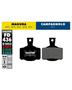 MTB BRAKE PAD MAGURA MT2-4-6-8 - FD436G