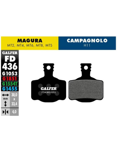 MTB BRAKE PAD MAGURA MT2-4-6-8 - FD436G