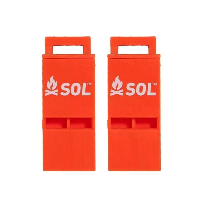 PACK SIFFLET 100 DB SLIM RESCUE HOWLER WHISTLE  2 PACK 