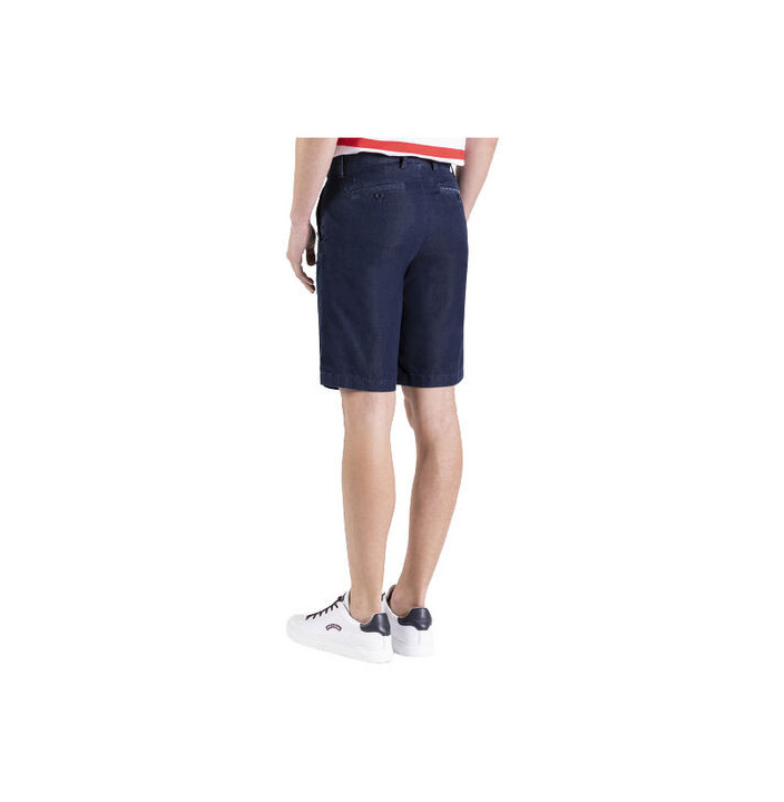 ORGANIC COTTON LIGHT STRETCH BLUE DENIM BERMUDA