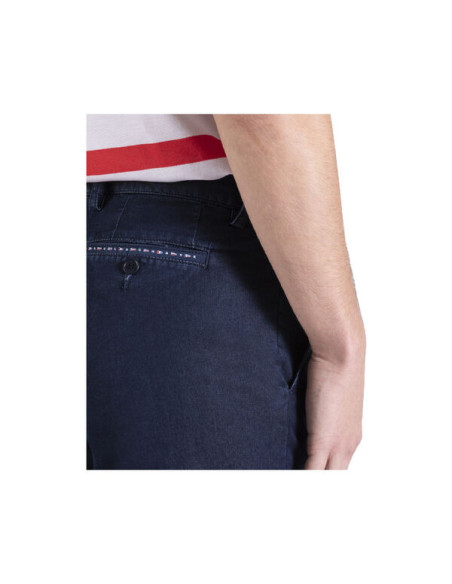 ORGANIC COTTON LIGHT STRETCH BLUE DENIM BERMUDA