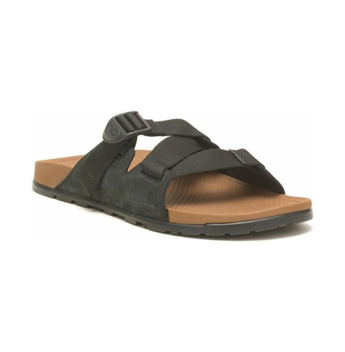 LOWDOWN LEATHER SLIDE