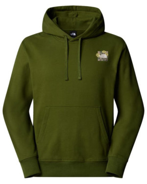 M CONNECT RELAXED HOODED SWEATSHIRT-GRAP