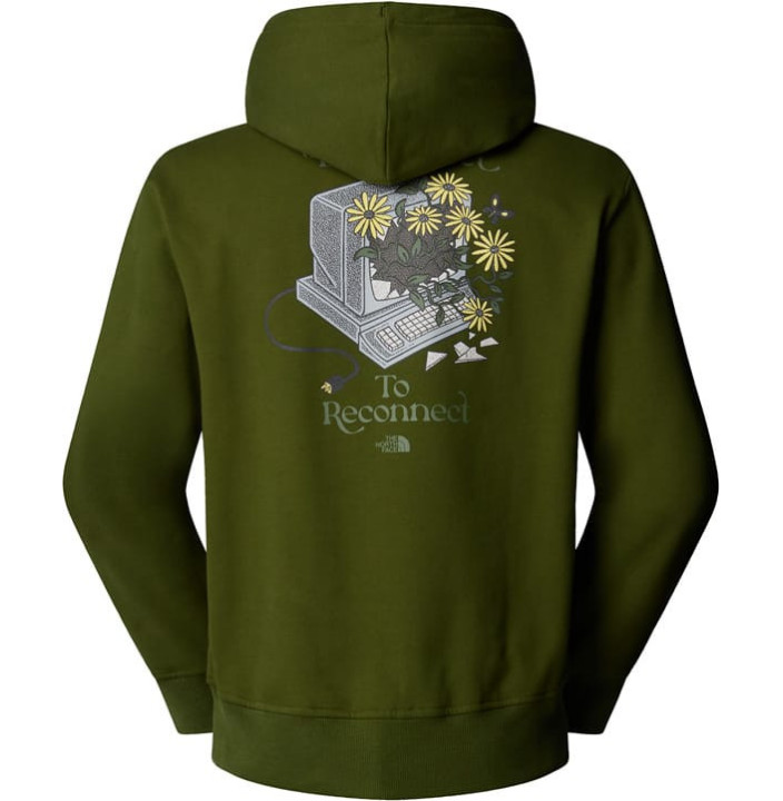 M CONNECT RELAXED HOODED SWEATSHIRT-GRAP