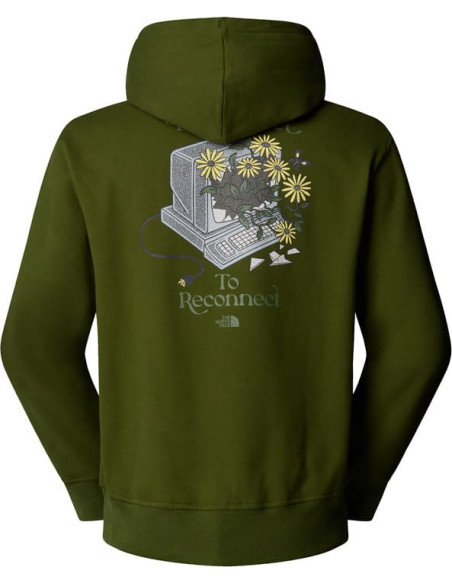 M CONNECT RELAXED HOODED SWEATSHIRT-GRAP