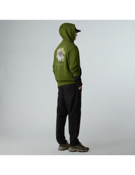 M CONNECT RELAXED HOODED SWEATSHIRT-GRAP