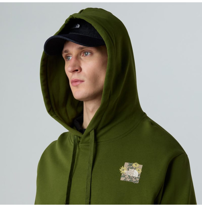 M CONNECT RELAXED HOODED SWEATSHIRT-GRAP