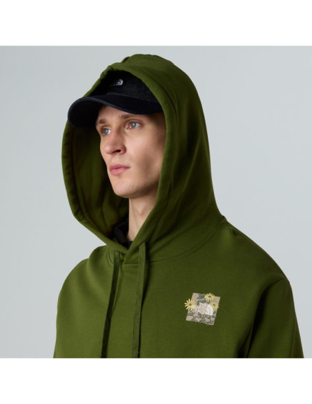 M CONNECT RELAXED HOODED SWEATSHIRT-GRAP