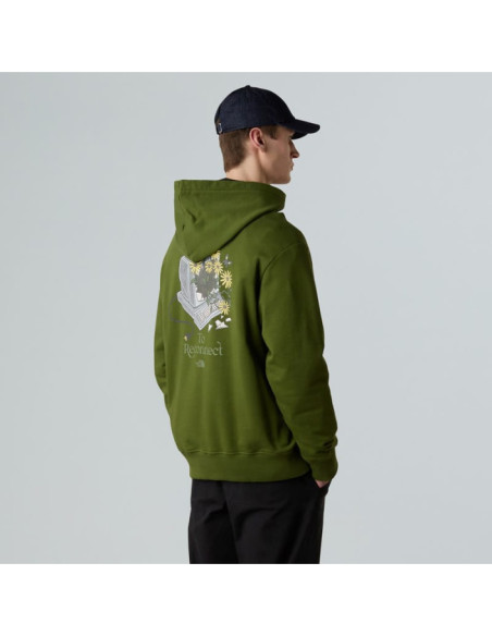 M CONNECT RELAXED HOODED SWEATSHIRT-GRAP