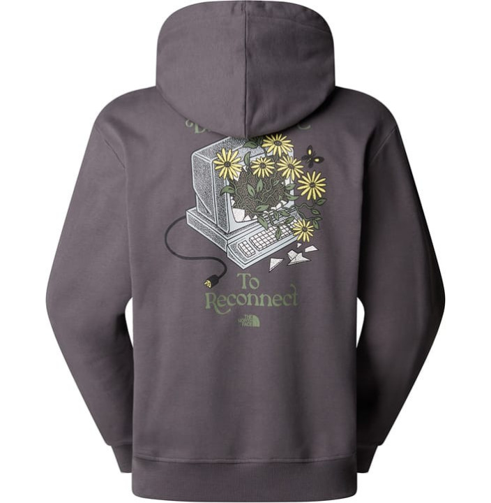 M CONNECT RELAXED HOODED SWEATSHIRT-GRAP