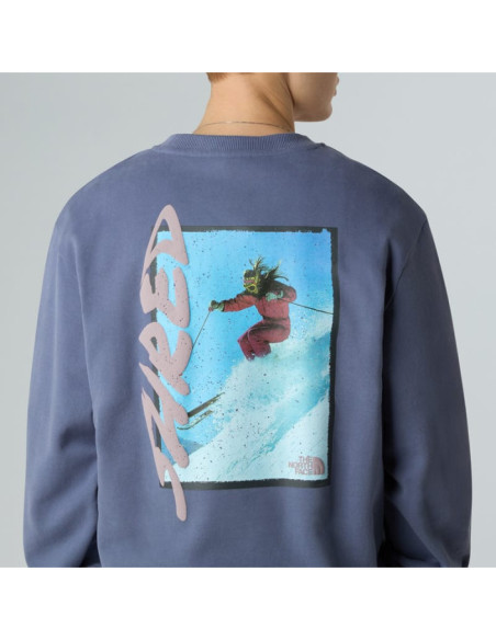 U NSE SLOPES RELAXED CREW SWEATSHIRT-GRA