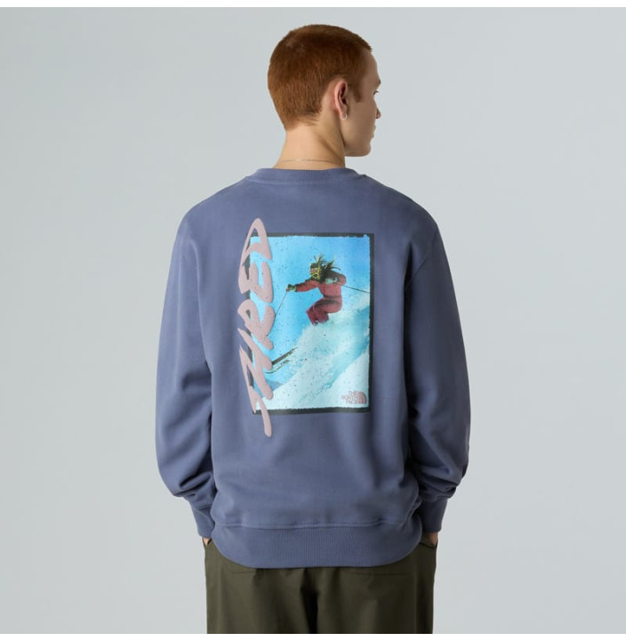 U NSE SLOPES RELAXED CREW SWEATSHIRT-GRA