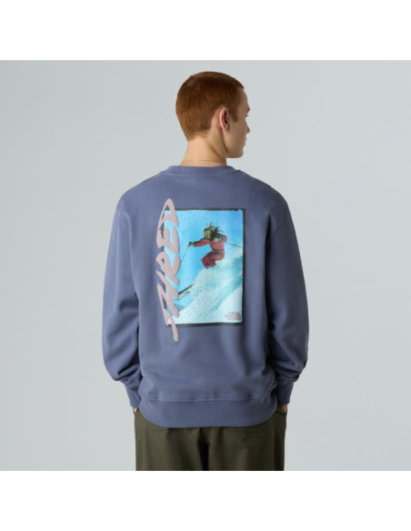 U NSE SLOPES RELAXED CREW SWEATSHIRT-GRA