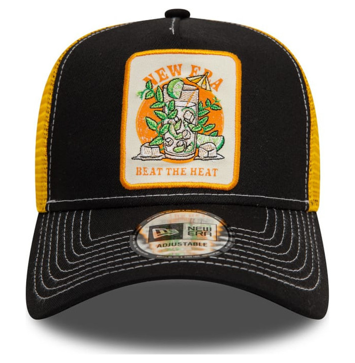 SUMMER PATCH TRUCKER NEWERA BLKGRY