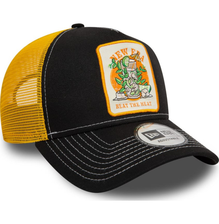 SUMMER PATCH TRUCKER NEWERA BLKGRY