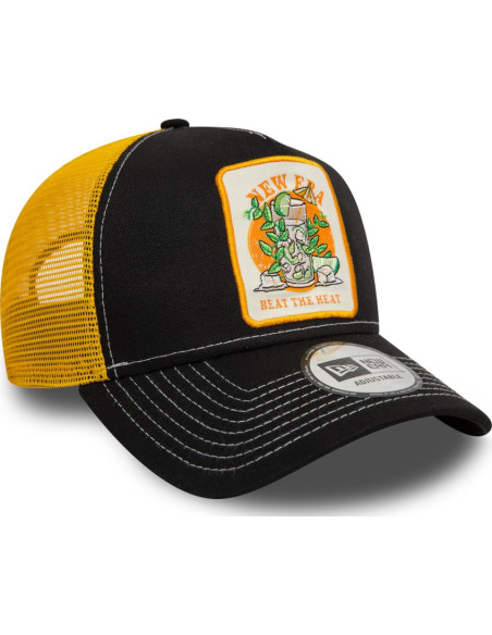 SUMMER PATCH TRUCKER NEWERA BLKGRY