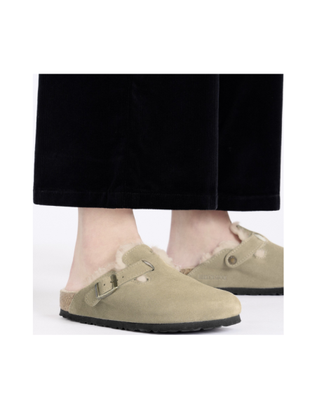 BOSTON SHEARLING SUEDE LEATHERFUR