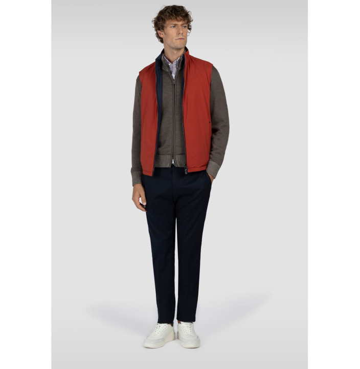 PANTALONE CHINO REGULAR IN DYNAMIC WOOL CON SHARK FIN