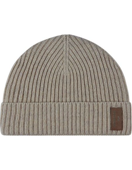 BERRETTO IN RE-WOOL CON BADGE IN ALCANTARA®