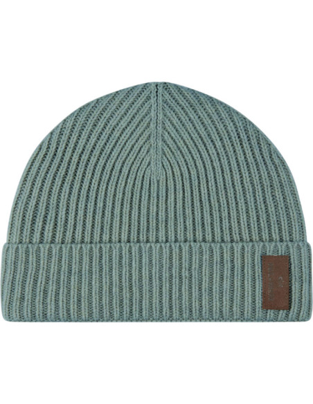 BERRETTO IN RE-WOOL CON BADGE IN ALCANTARA®