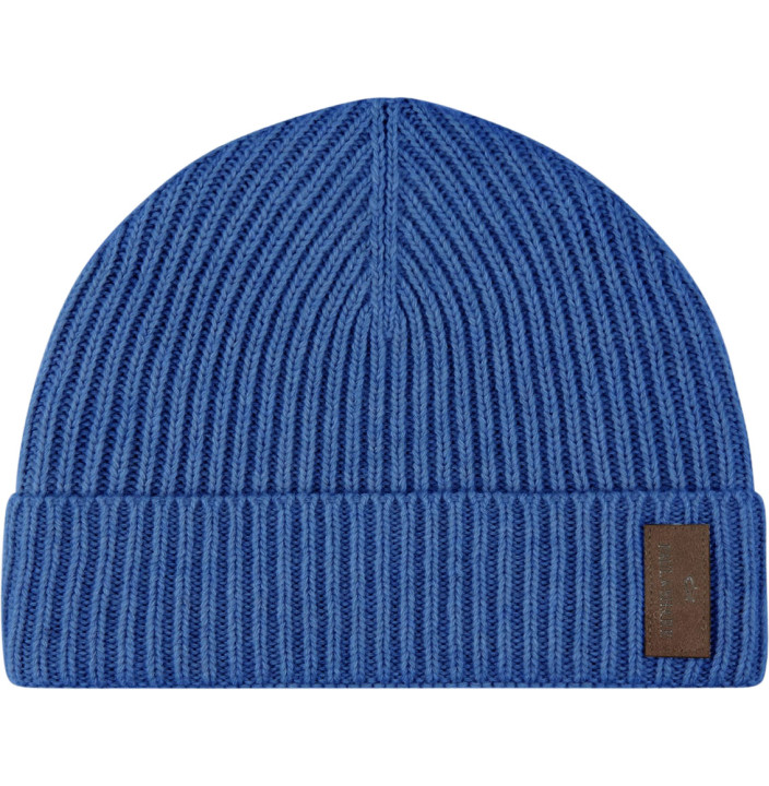 BERRETTO IN RE-WOOL CON BADGE IN ALCANTARA®