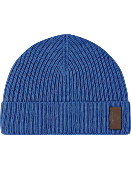 BERRETTO IN RE-WOOL CON BADGE IN ALCANTARA®