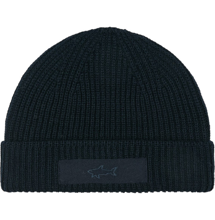 BERRETTO IN TECH WOOL CON SHARK RICAMATO