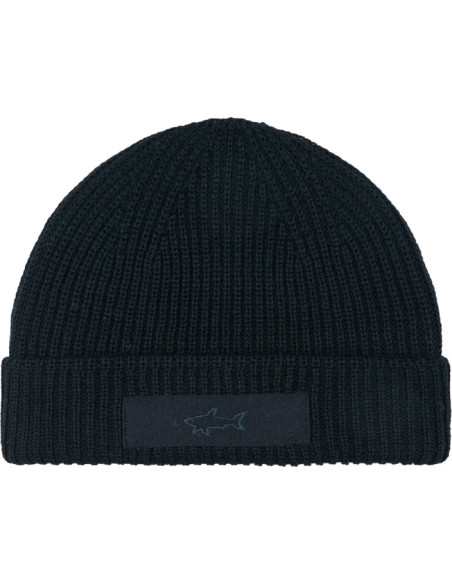 BERRETTO IN TECH WOOL CON SHARK RICAMATO