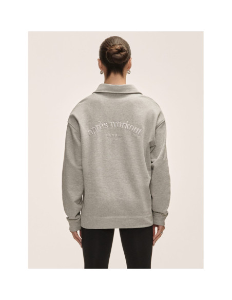 Casall Polo Collar Terry Sweater