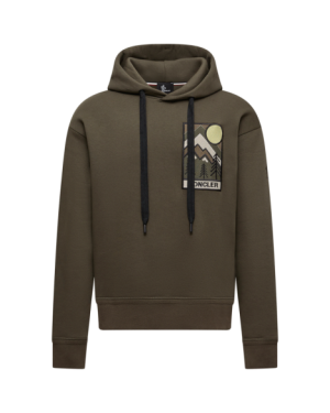 MOUNTAIN LOGO COTTON BLEND HOODIE