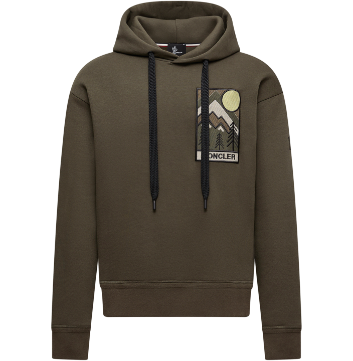 MOUNTAIN LOGO COTTON BLEND HOODIE