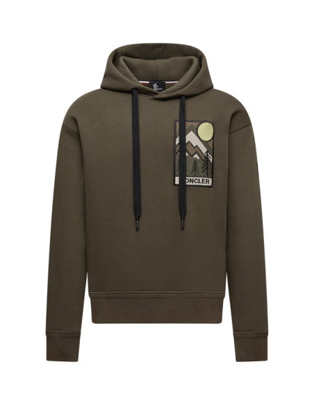 MOUNTAIN LOGO COTTON BLEND HOODIE