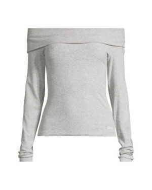 Casall Off Shoulder Rib Long Sleeve
