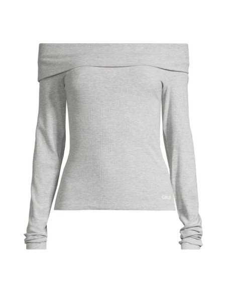 Casall Off Shoulder Rib Long Sleeve