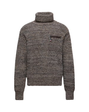 WOOL TURTLENECK SWEATER WITH POCKET