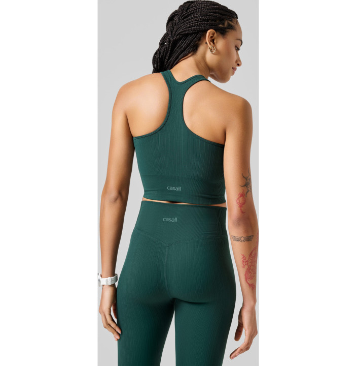 MULTI RIB SEAMLESS PADDED SPORTS TOP