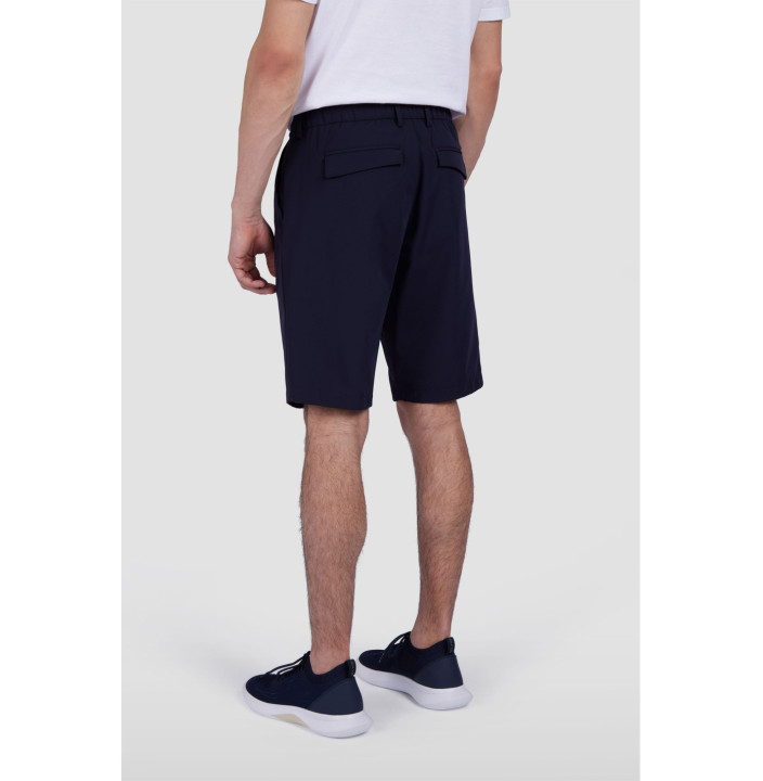 DYNAMIC STRETCH NYLON DRAWSTRING BERMUDA WITH SHARK FIN