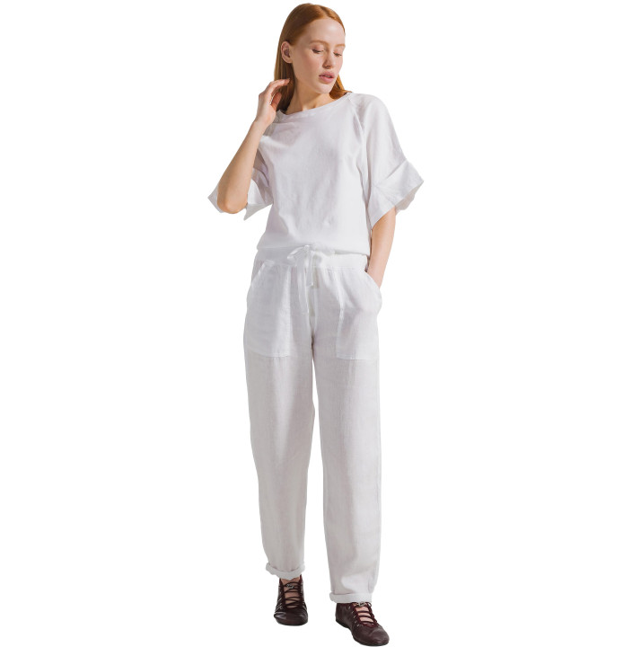 PANTALONE IN LINO