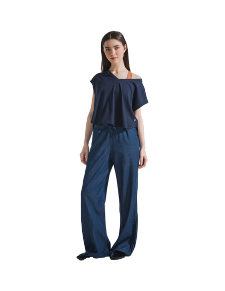 PANTALONE PALAZZO IN DENIM