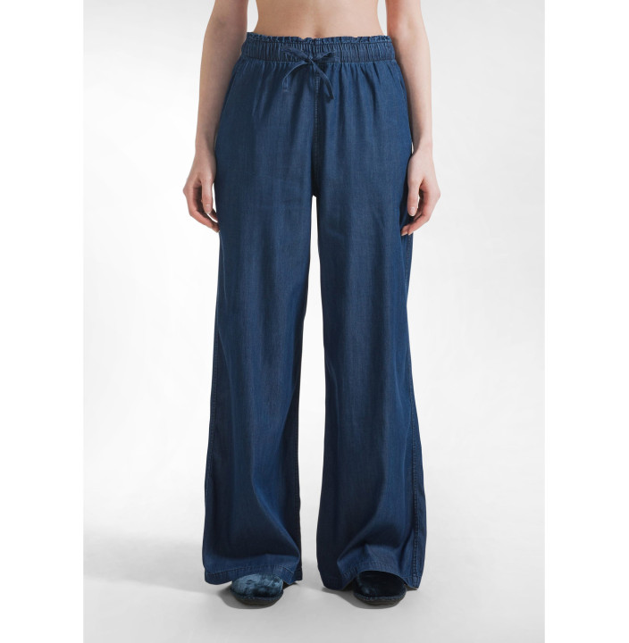 PANTALONE PALAZZO IN DENIM