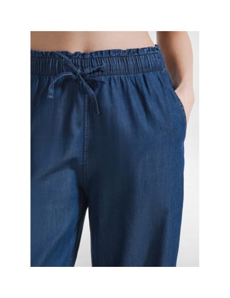 PANTALONE PALAZZO IN DENIM